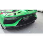 SVJ Style Dry Carbon Fiber Rear Wing with Base for Lamborghini Aventador LP700 LP750 SVJ - Bull Boost Performance