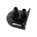Billet Remote Oil Filter Relocation Mounting Bracket -10 AN with Pressure Port - Bull Boost Performance