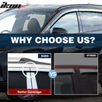 2015-2021 Volkswagen Golf MK7 Dark Smoke Window Visors Rain Guard ABS