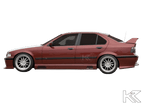 Rieger BMW E36 Sedan GT Wing wo/3rd Brake Light