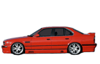 Rieger E34 Side Skirts - Vented Type 1