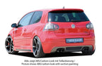 Rieger VW Golf 5 Rear Skirt Extension - Carbon Look