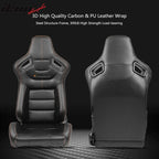 Universal Reclinable Left Driver Side Racing Seat Dual Slider