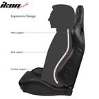 Universal Reclinable Right Passenger Side Racing Seat Dual Slider