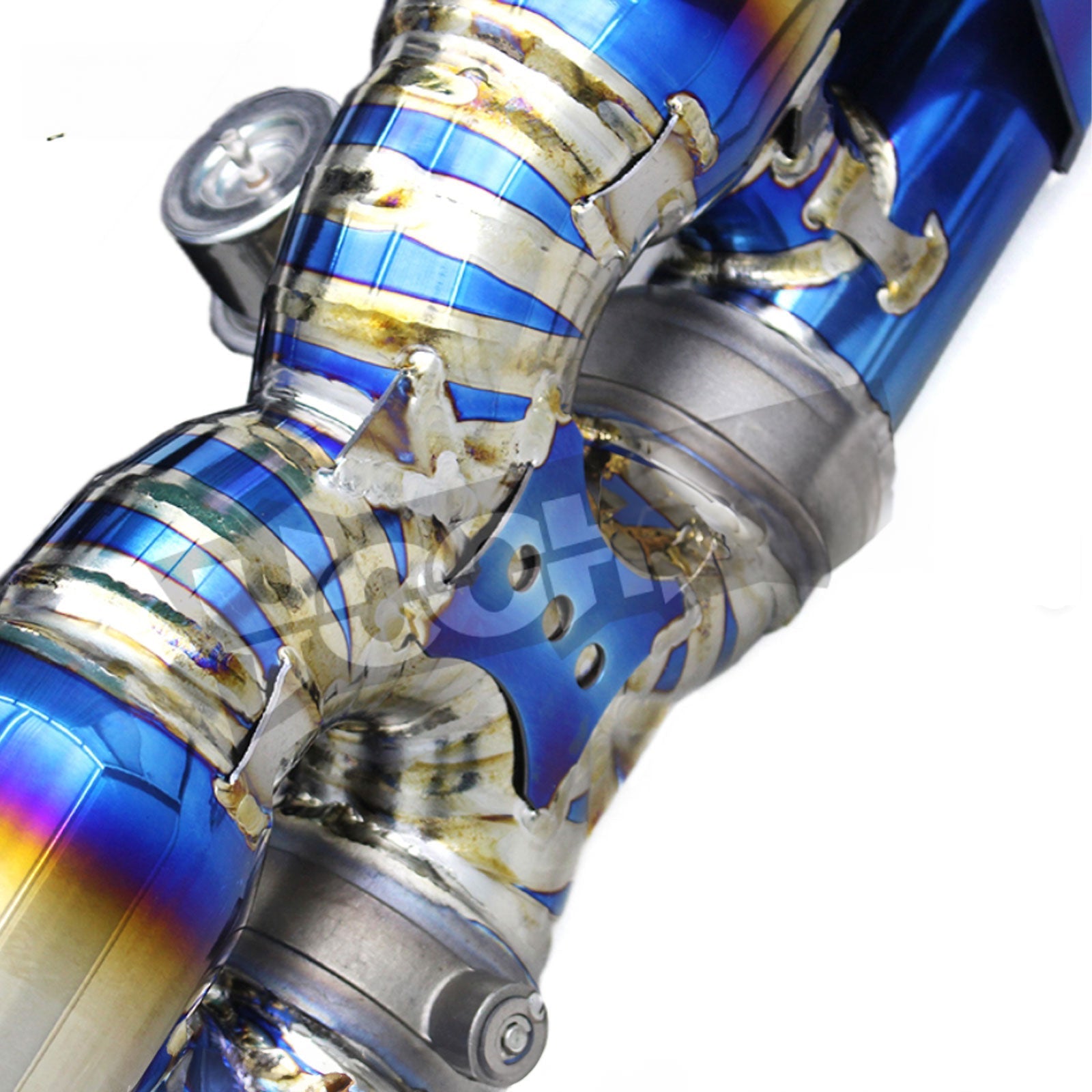 Titanium Exhaust System 200 Cell Downpipe for Porsche 911 997.1 Turbo 3.6T 2004–2007 - Bull Boost Performance