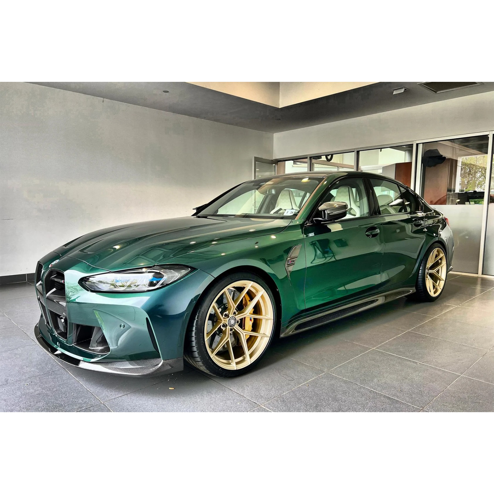 3D Style Carbon Fiber Front Lip for BMW G80 M3 G82 G83 M4 - Bull Boost Performance