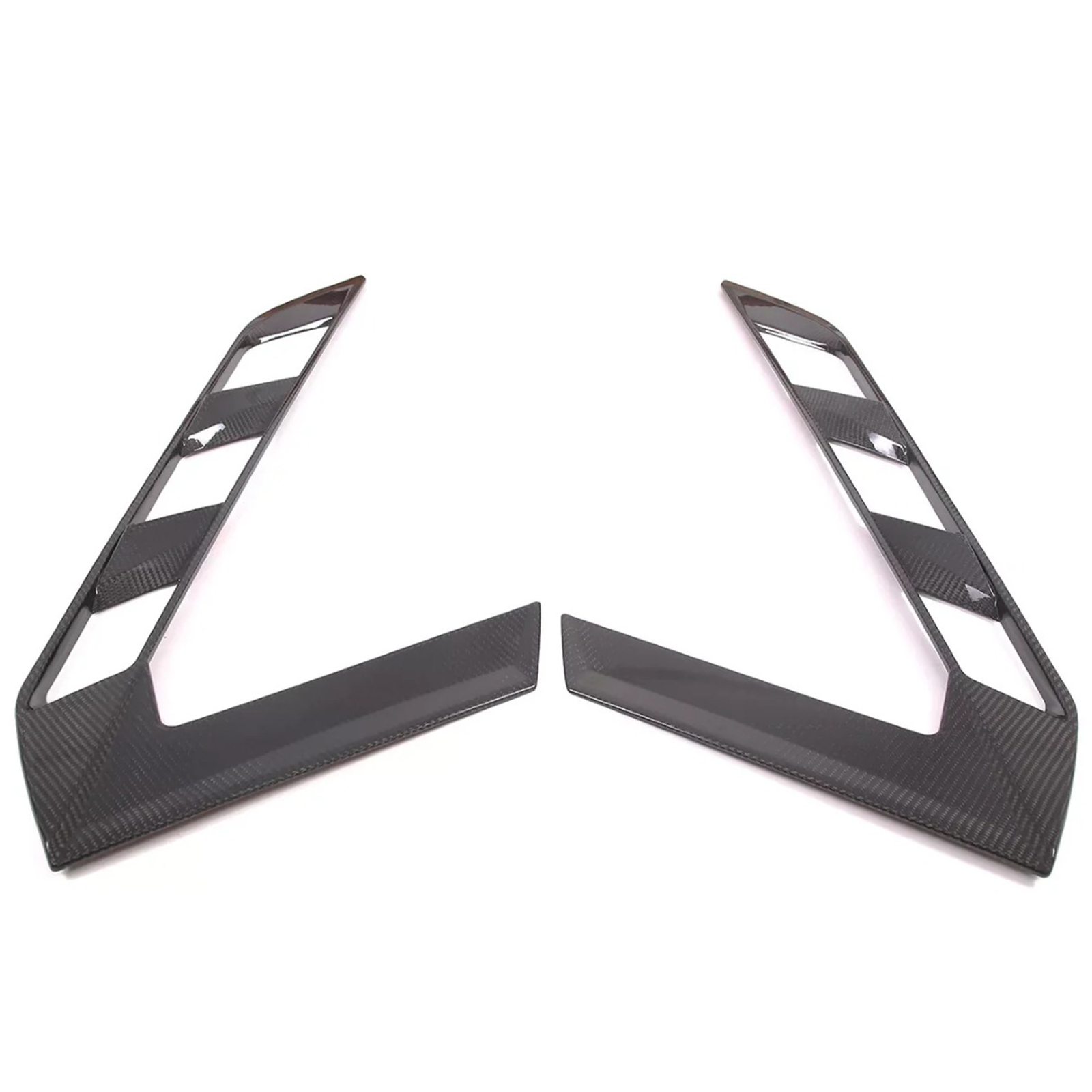 Carbon Fiber Rear Window Trim Cover Set for Chevrolet Corvette C8 Coupe - Bull Boost Performance
