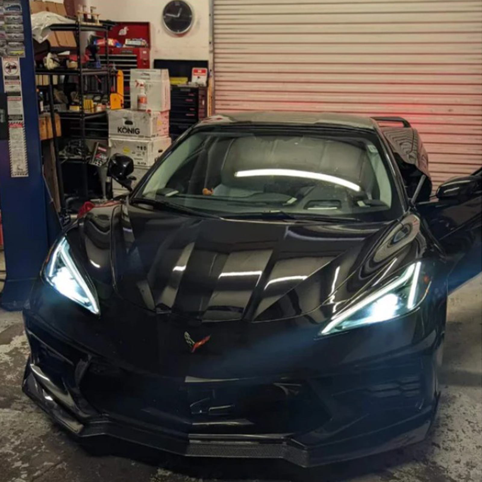 Dry Carbon Fiber Front Splitter Lip for Chevrolet Corvette C8 Z51 - Bull Boost Performance