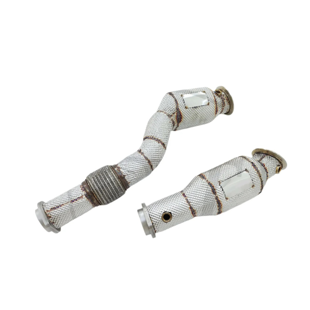 58 Catless Downpipes Heatshield for BMW G8X G80 G82 G83 M3 M4 G87 M2 - Bull Boost Performance