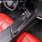 Dry Carbon Fiber Center Console Panel Interior Trim for Chevrolet Corvette C8 - Bull Boost Performance