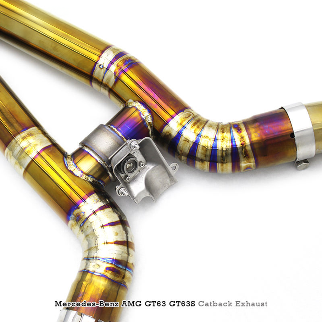 Titanium Valved Catback Exhaust System for Mercedes Benz AMG GT63 GT63S X290 4.0T - Bull Boost Performance