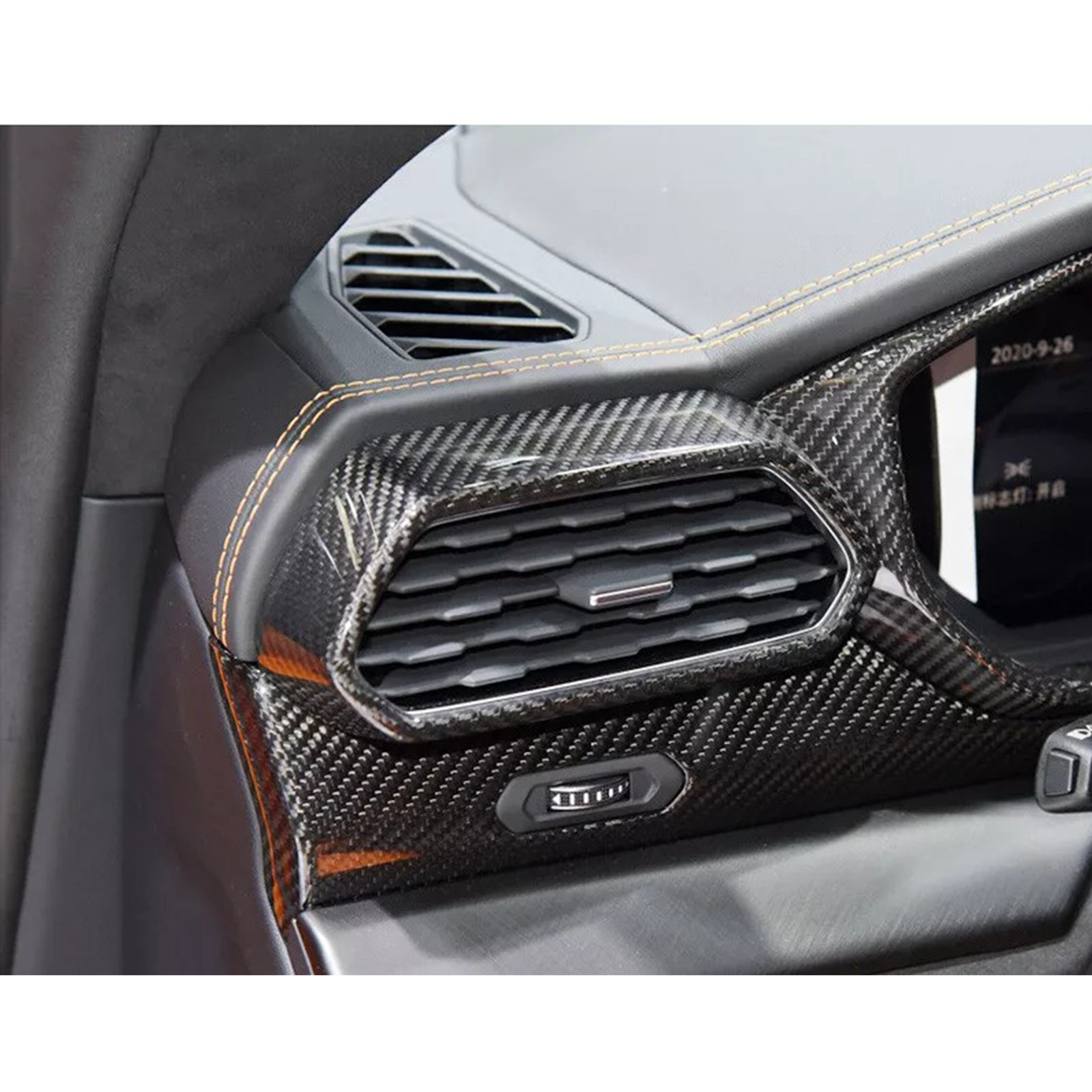 Dry Carbon Fiber AC Air Outlet Vent Cover for Lamborghini Urus - Bull Boost Performance