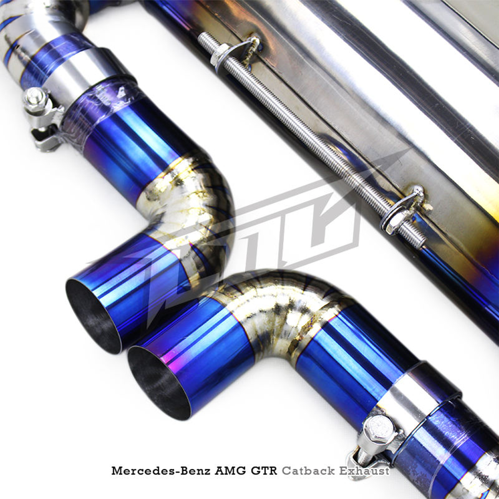 Titanium Valved Catback Exhaust System for Mercedes Benz AMG GT R C190 4.0T - Bull Boost Performance
