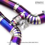Titanium Valved Catback Exhaust System for Mercedes Benz E63 E63S AMG W213 4.0TT - Bull Boost Performance
