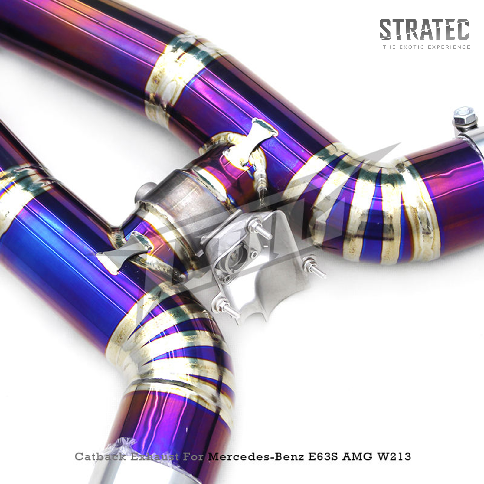 Titanium Valved Catback Exhaust System for Mercedes Benz E63 E63S AMG W213 4.0TT - Bull Boost Performance