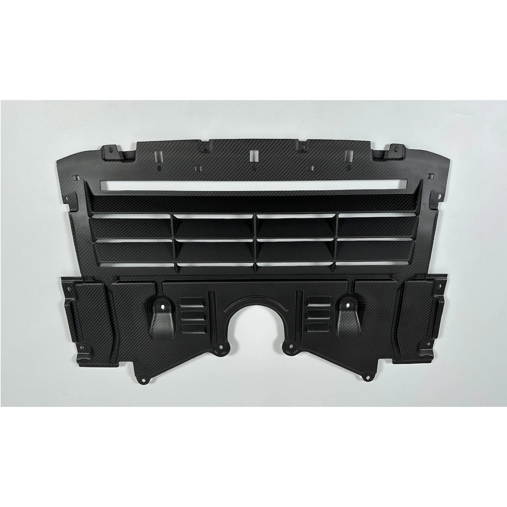 Dry Carbon Fiber Vented Oil Cooler Guard for BMW G8X G80 M3 G82 M4 - Bull Boost Performance