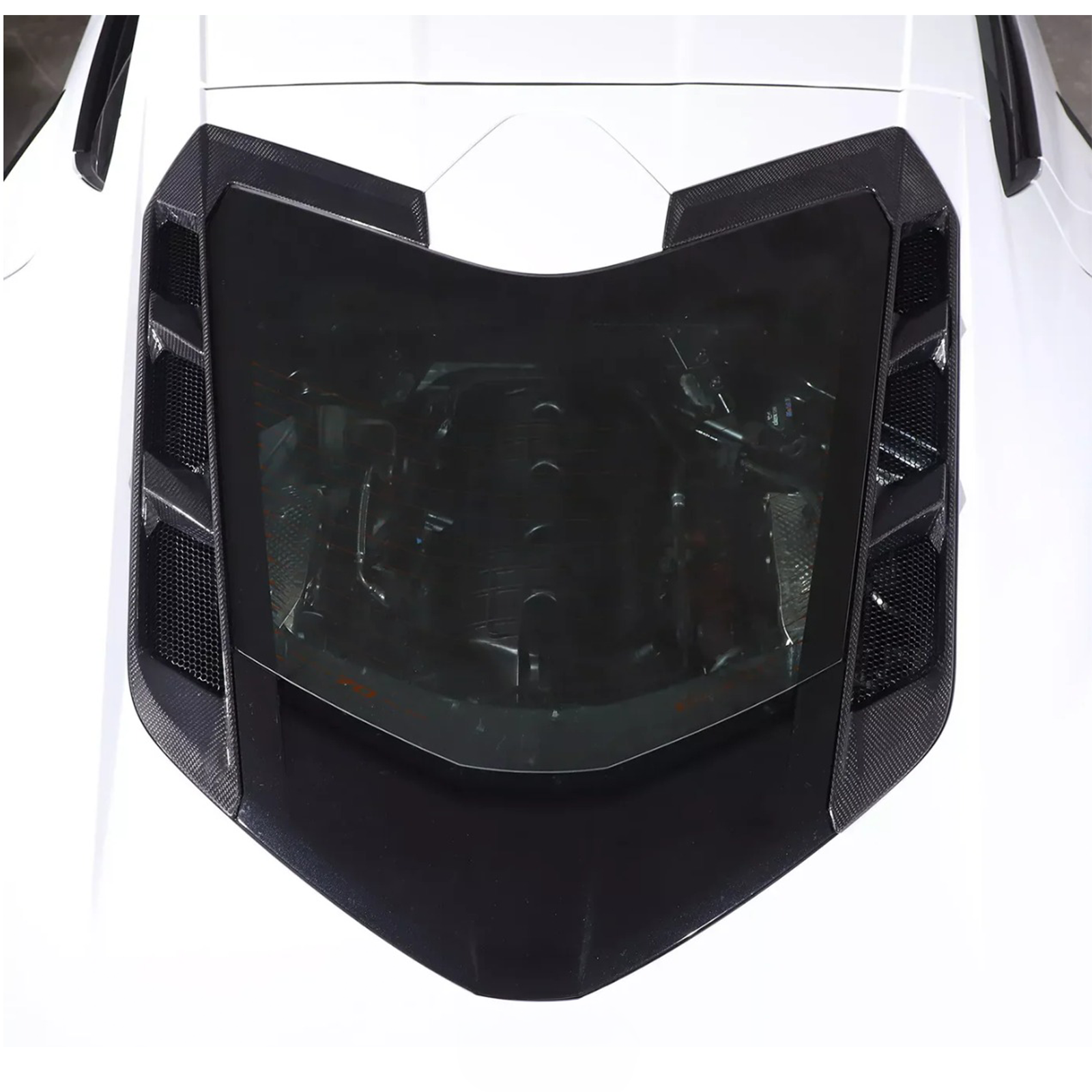 Carbon Fiber Rear Window Trim Cover Set for Chevrolet Corvette C8 Coupe - Bull Boost Performance
