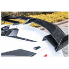 SVJ Style Dry Carbon Fiber Rear Wing Engine Hood Lid for Lamborghini Aventador LP700 LP720 LP740 LP750 Coupe - Bull Boost Performance