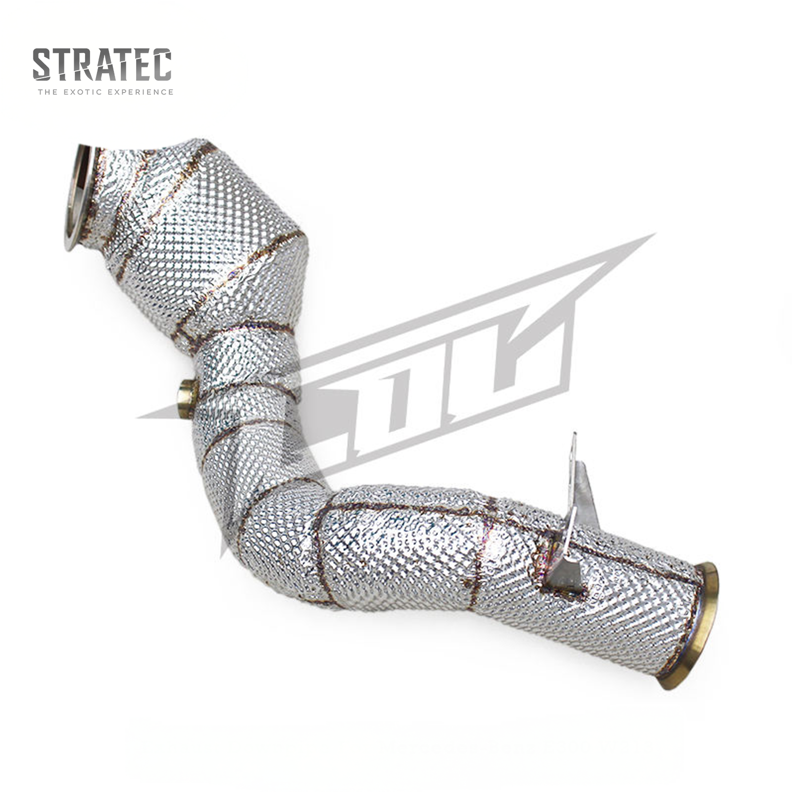 High Flow Catted Downpipe for Mercedes Benz E200 E300 W213 C238 2.0T - Bull Boost Performance