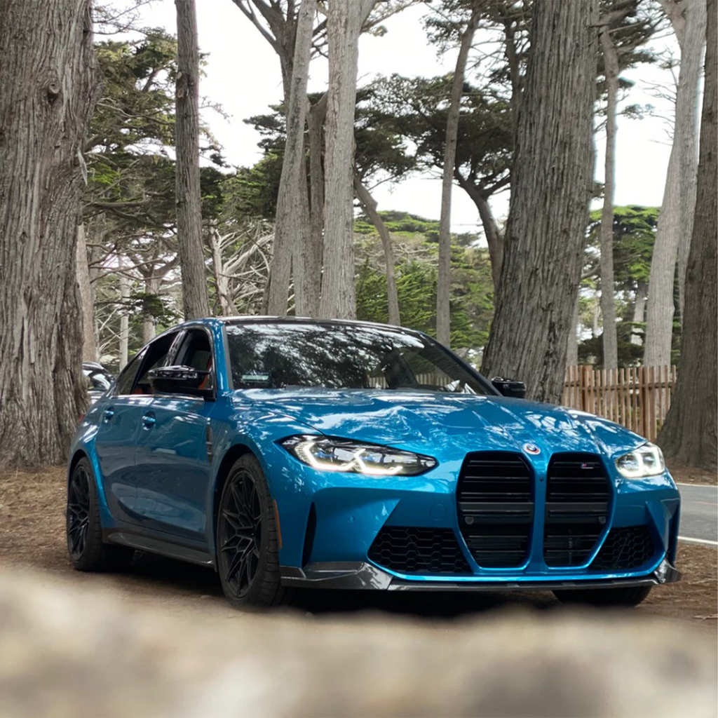 M Performance Style Carbon Fiber Front Lip for BMW G80 M3 G82 M4 - Bull Boost Performance