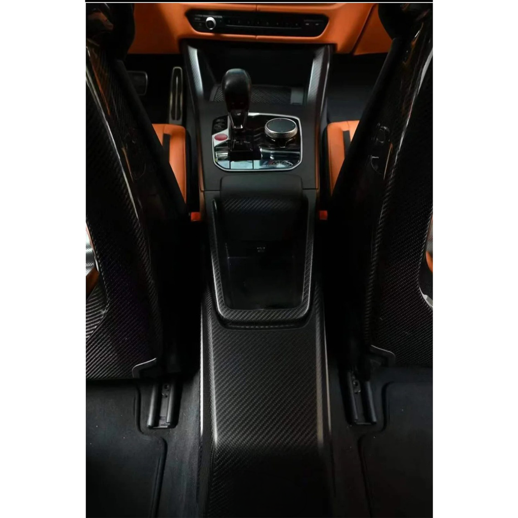 Carbon Fiber CSL Style Center Console Control Panel for BMW G87 M2 G80 M3 G82 M - Bull Boost Performance