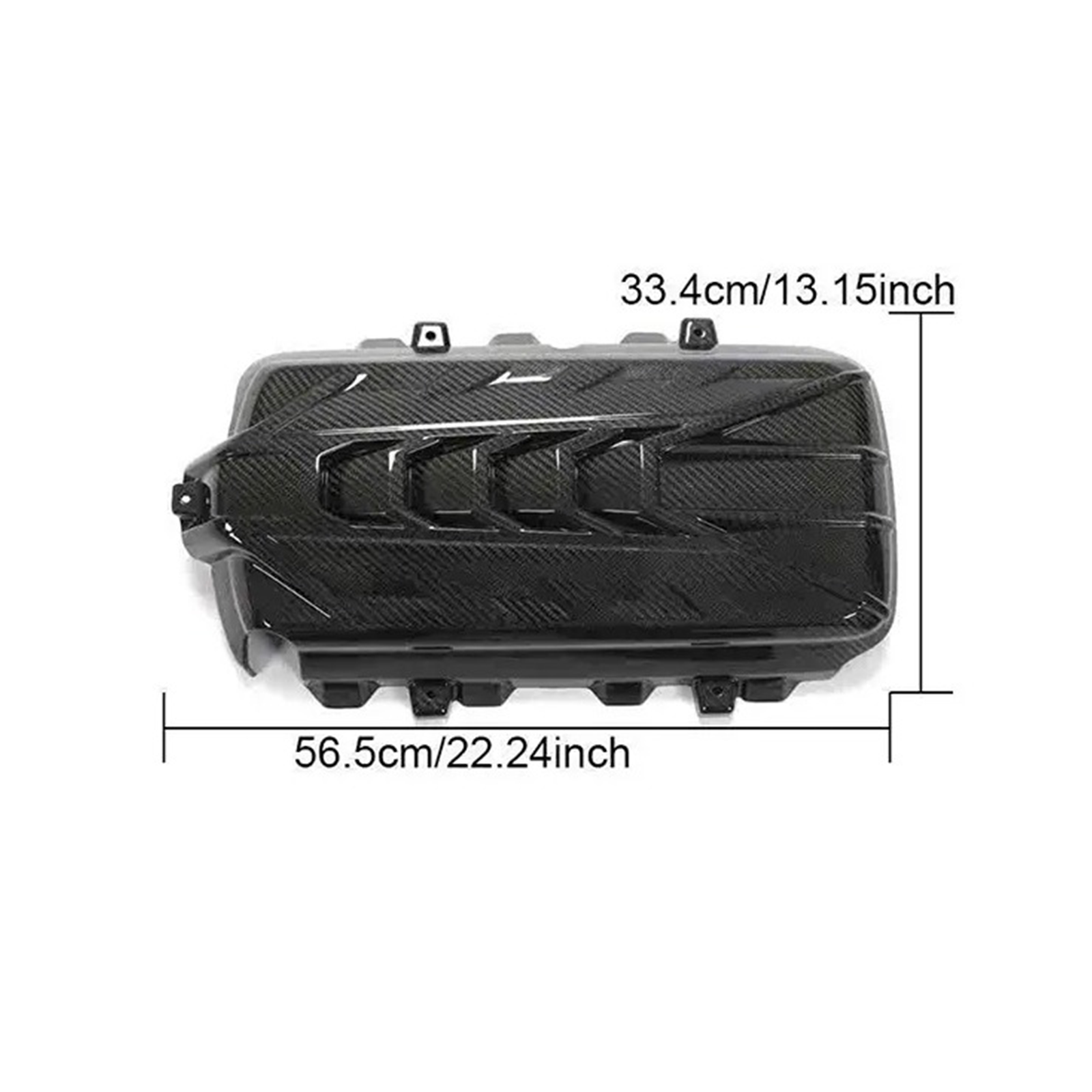 Carbon Fiber Engine Cover for Chevrolet Corvette C8 - Bull Boost Performance