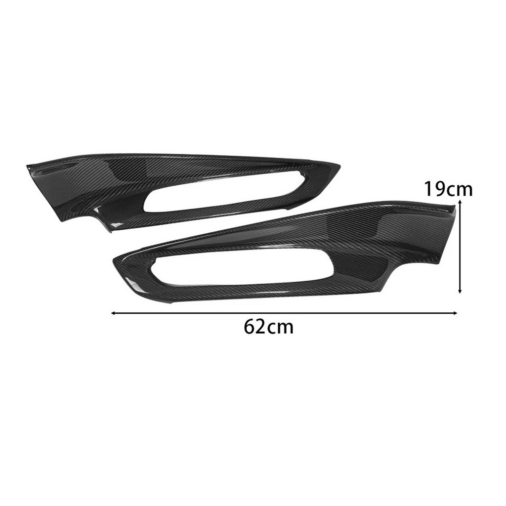Dry Carbon Fiber Interior Door Bow Cover Trim for Chevrolet Corvette C8 - Bull Boost Performance