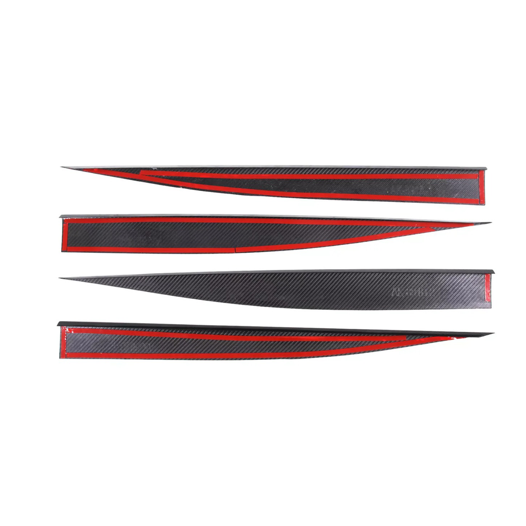 Carbon Fiber Side Skirt Trim Strip for Chevrolet Corvette C8 Stingray Coupe - Bull Boost Performance