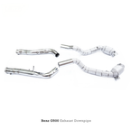High Flow Catted T304 Stainless Downpipe for Mercedes Benz G500 W463A 4.0T - Bull Boost Performance