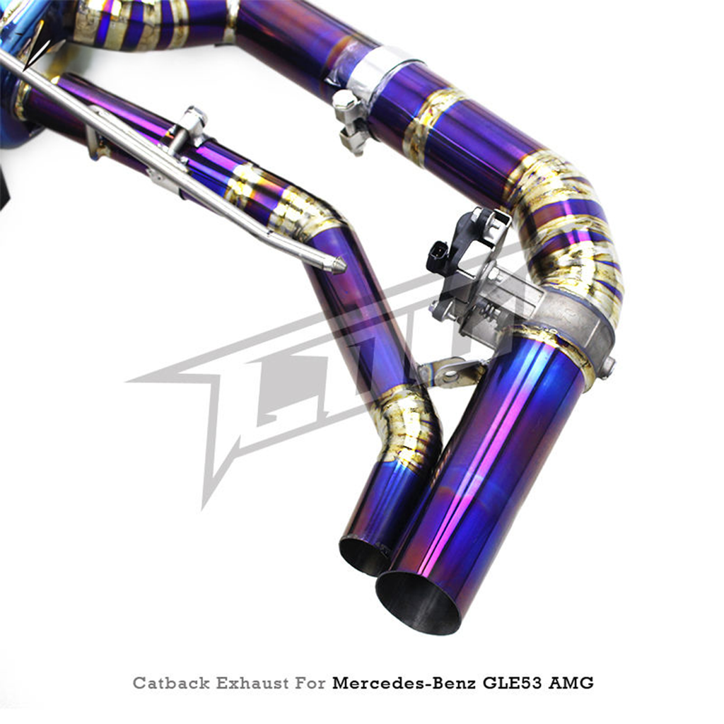 Titanium Catback Exhaust System for Mercedes Benz GLE53 AMG W167 3.0T - Bull Boost Performance