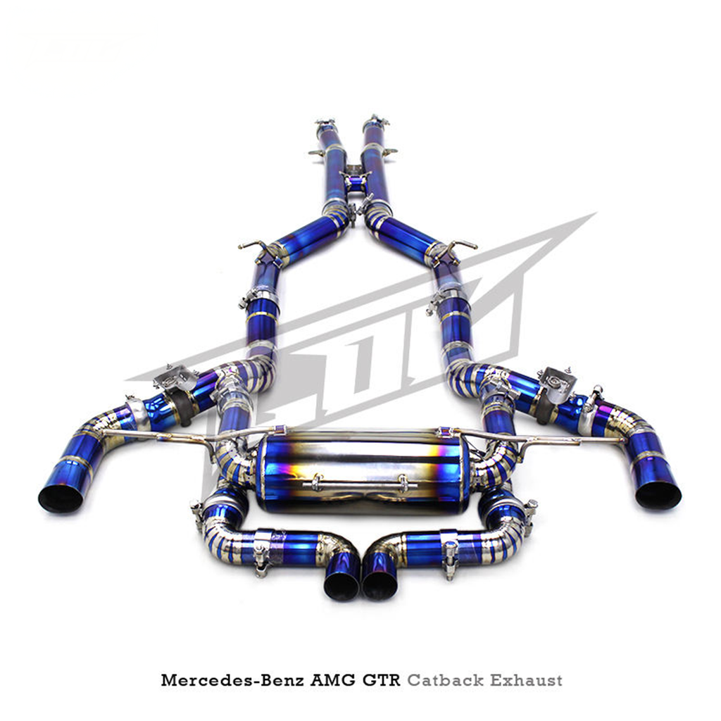 Titanium Valved Catback Exhaust System for Mercedes Benz AMG GT R C190 4.0T - Bull Boost Performance