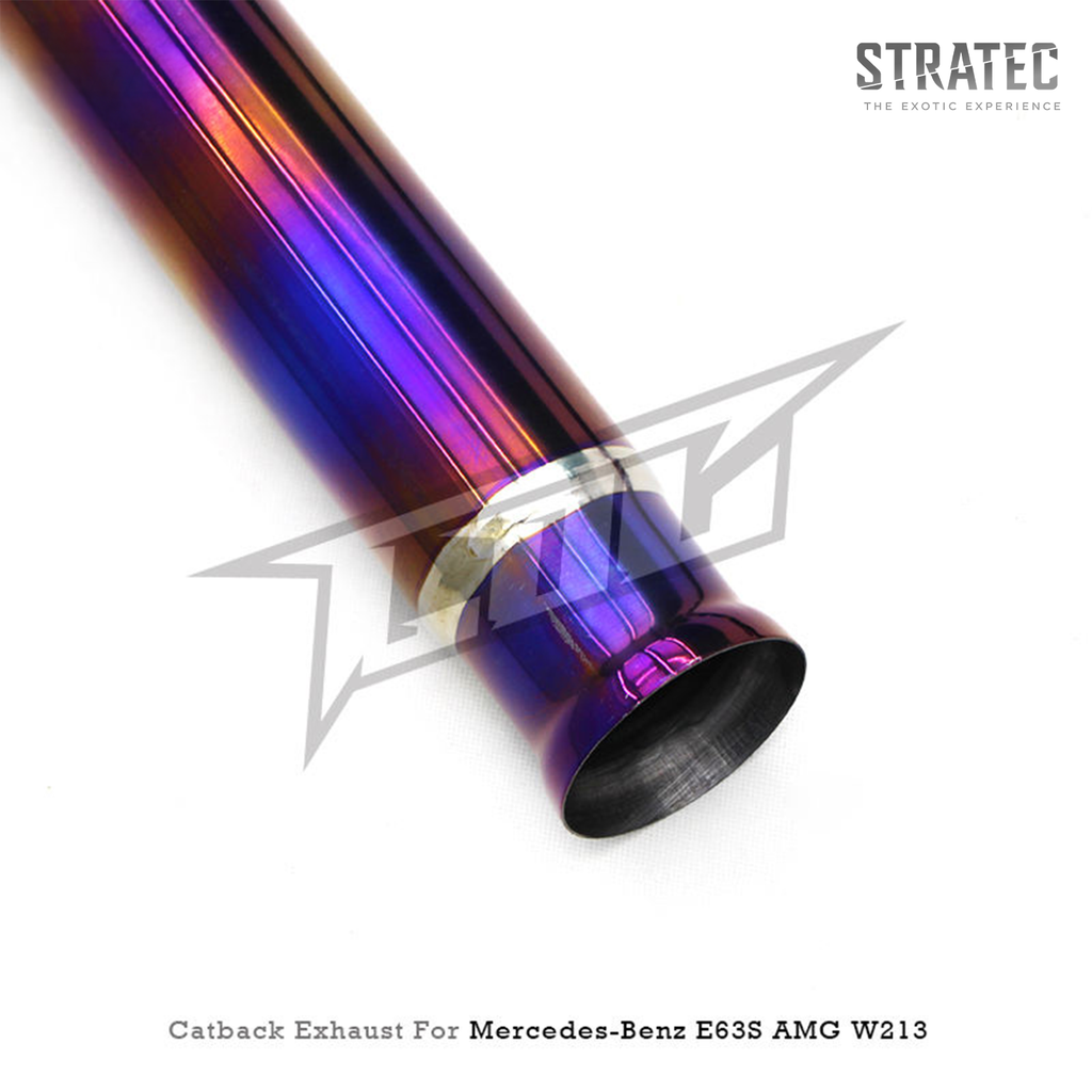 Titanium Valved Catback Exhaust System for Mercedes Benz E63 E63S AMG W213 4.0TT - Bull Boost Performance