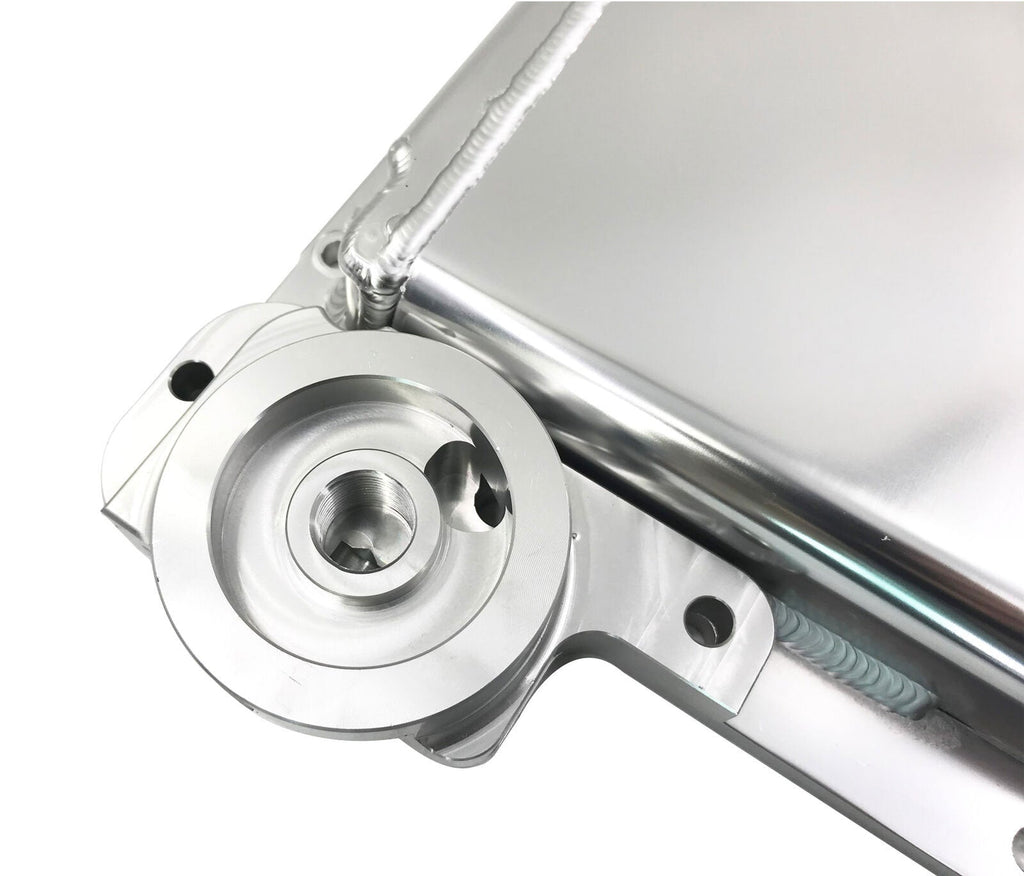 Racing Front Sump Aluminum LS1 LS2 LS6 Oil Pan w/billet Oil Filter Adapter - Bull Boost Performance