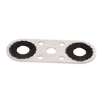 Transmission Cooler Line Adapter Plate with Gasket and 6AN Fittings Compatible with 6L80E 6L90E 8L90E Oil Seal Line Connector for Braided Hose Set - Bull Boost Performance