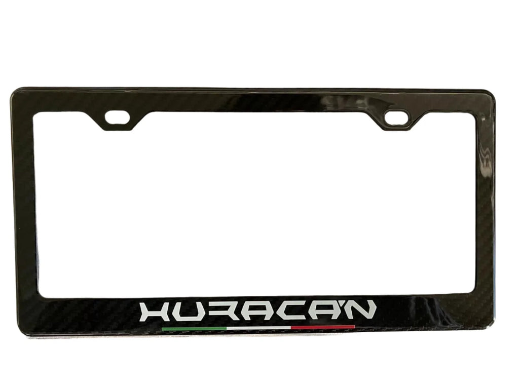 Carbon Fiber License Plate Frame V2 - Lamborghini Huracan