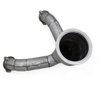 Free Flow Stainless Exhaust Downpipe for Audi S4 S5 B9 3.0T - Bull Boost Performance