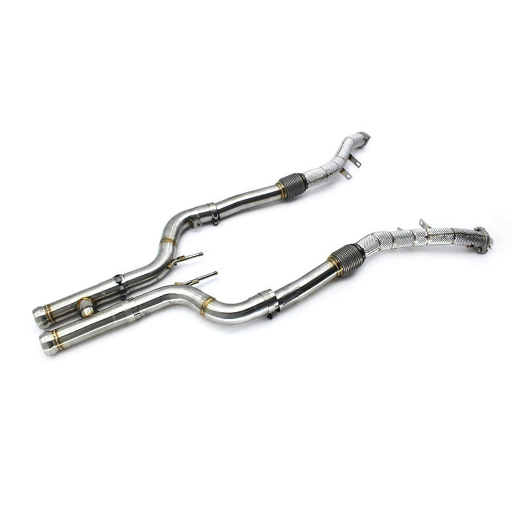 High Flow Catted Stainless Steel Downpipe for Mercedes Benz S560 S580 4.0T - Bull Boost Performance