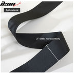 Universal Black 4 Point Buckle Racing Seat Belt Harness Nylon