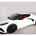 Dry Carbon Fiber A‑Pillar Cover Trim for Chevrolet Corvette C8 - Bull Boost Performance