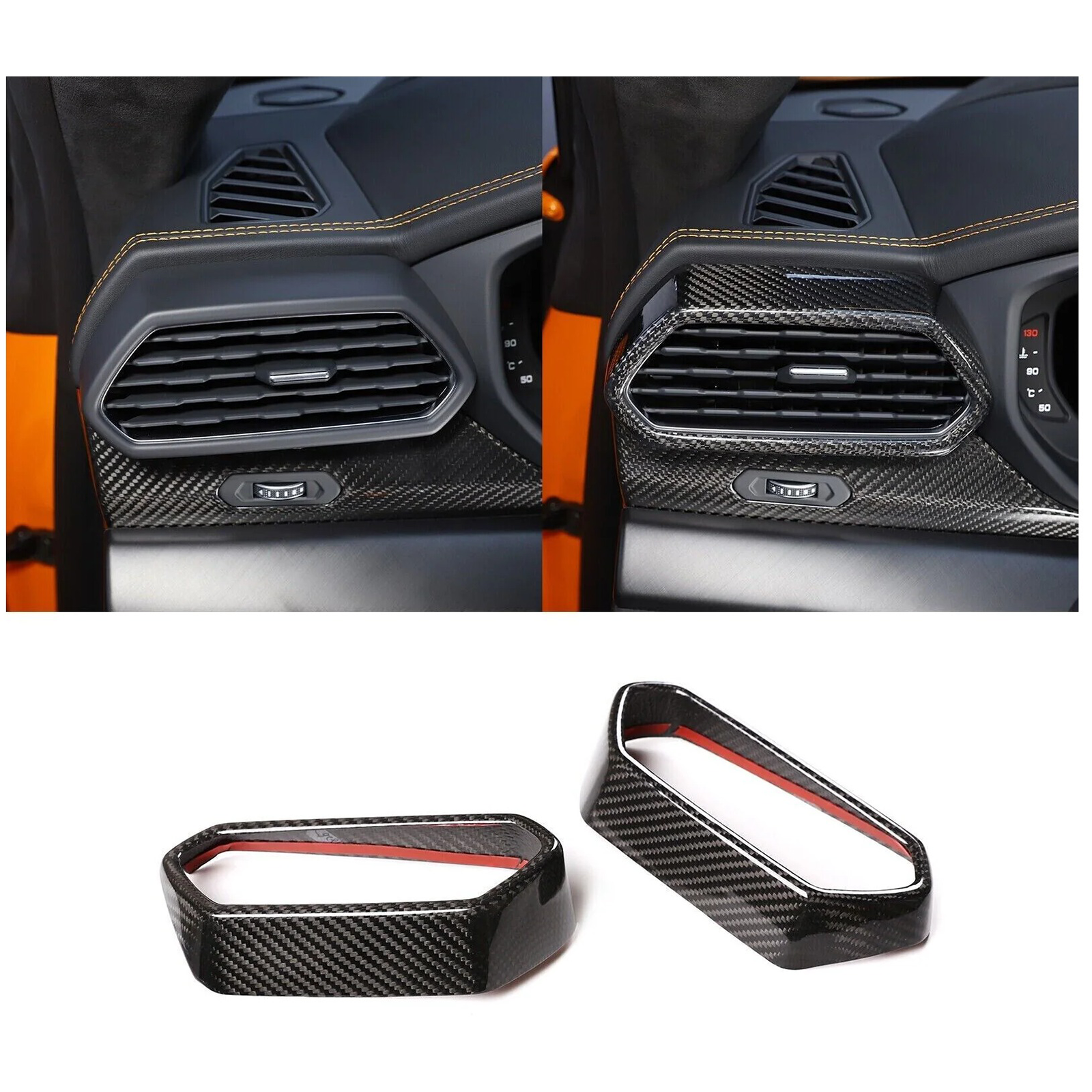 Dry Carbon Fiber Interior Trim Kit for Lamborghini Urus - Bull Boost Performance
