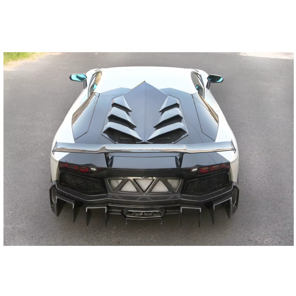 DM Style Dry Carbon Fiber Engine Hood for Lamborghini Aventador LP700 LP720 LP740 LP750 - Bull Boost Performance