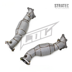 High‑Flow Catted Stainless Steel Downpipe with Heat Shield for Nissan GT‑R R35 3.8TT - Bull Boost Performance