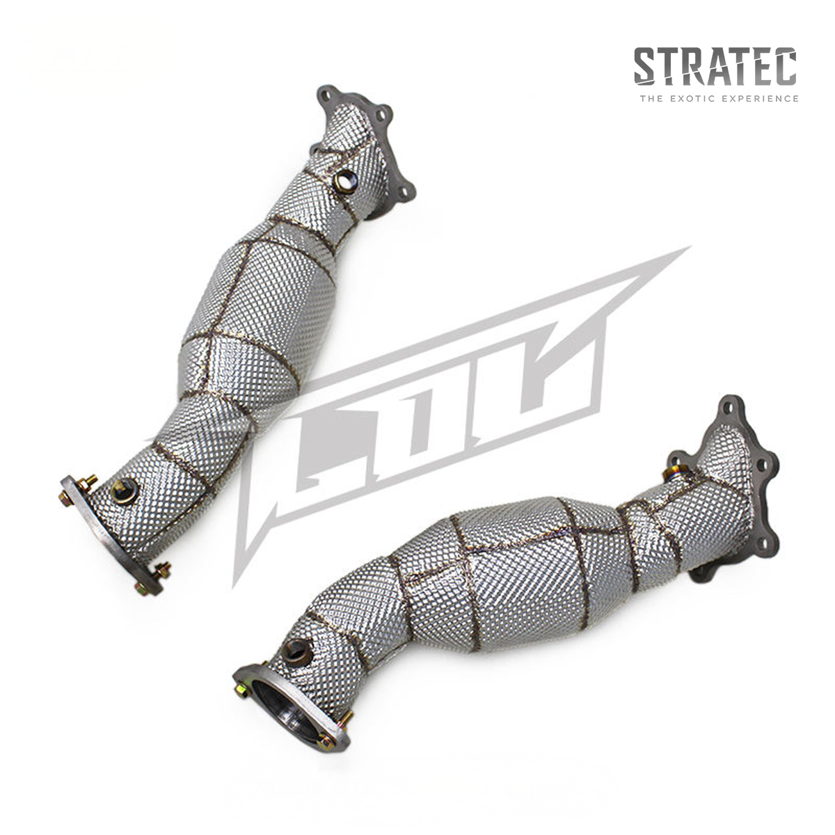 High‑Flow Catted Stainless Steel Downpipe with Heat Shield for Nissan GT‑R R35 3.8TT - Bull Boost Performance