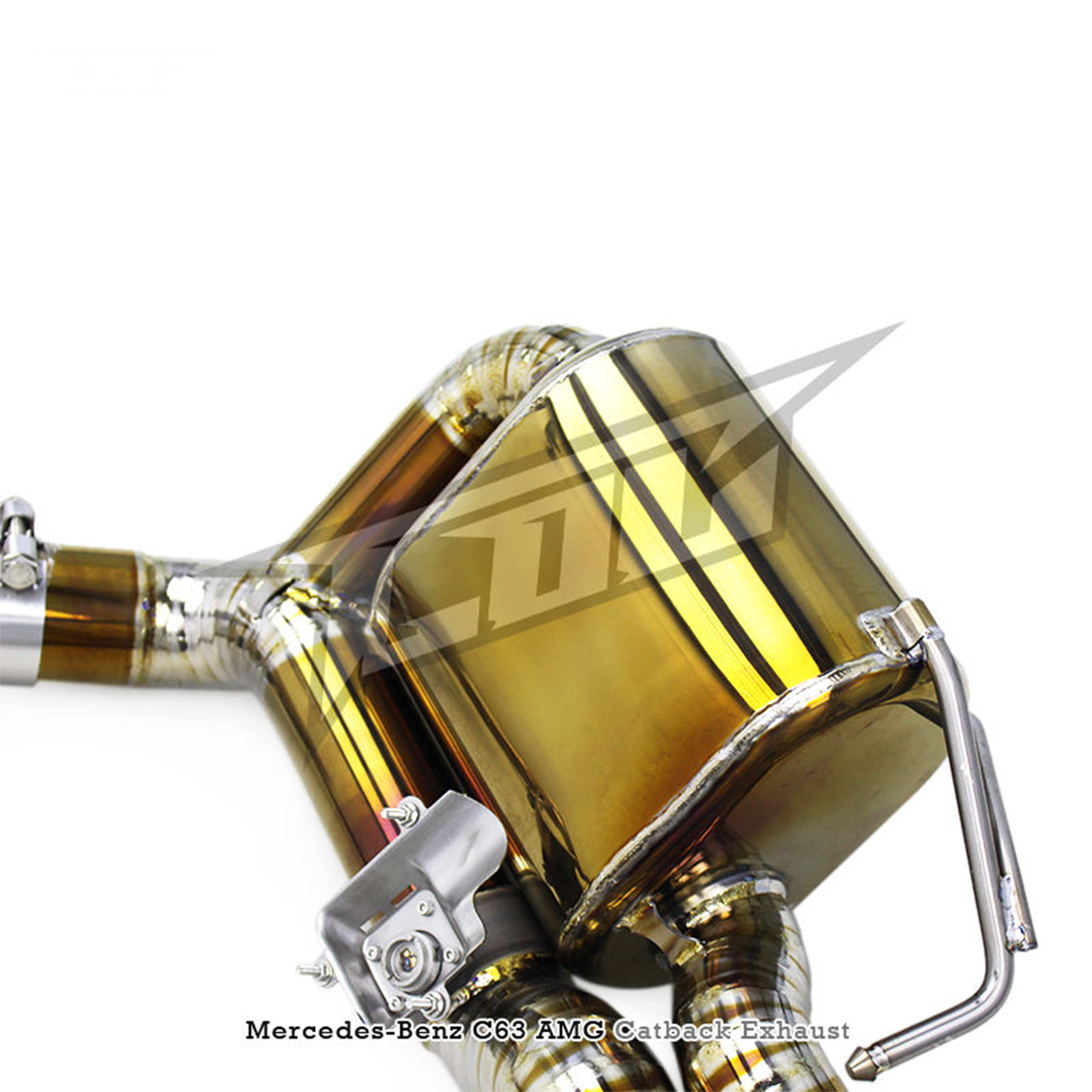 Titanium Valved Catback Exhaust System for Mercedes Benz C63 AMG W205 4.0T - Bull Boost Performance