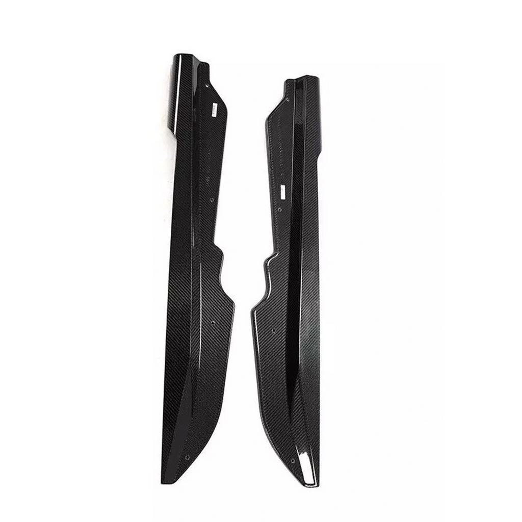Dry Carbon Fiber Side Skirts Extension Panel for Chevrolet Corvette C8 - Bull Boost Performance