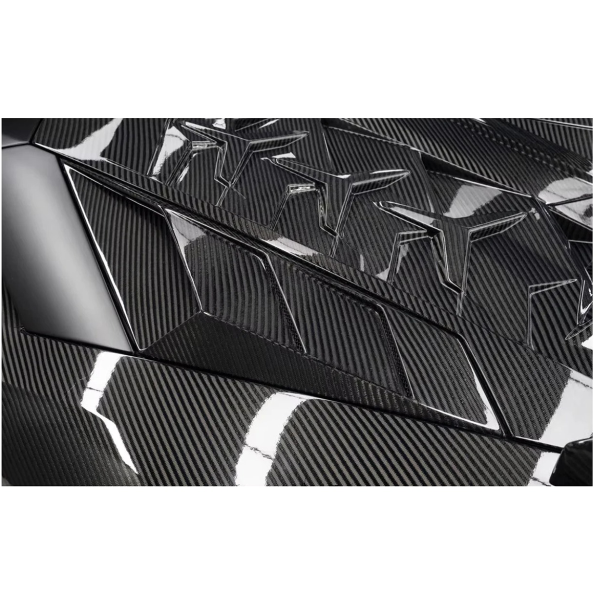 SVY Style Dry Carbon Fiber Rear Side Air Intake Panels for Lamborghini Aventador - Bull Boost Performance