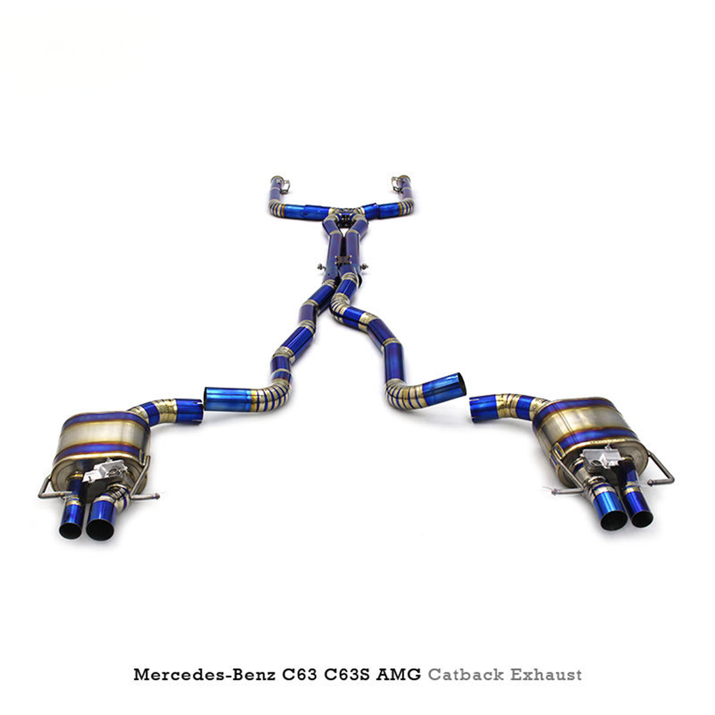 Titanium Catback Exhaust System for Mercedes Benz C63 AMG W205 4.0T - Bull Boost Performance