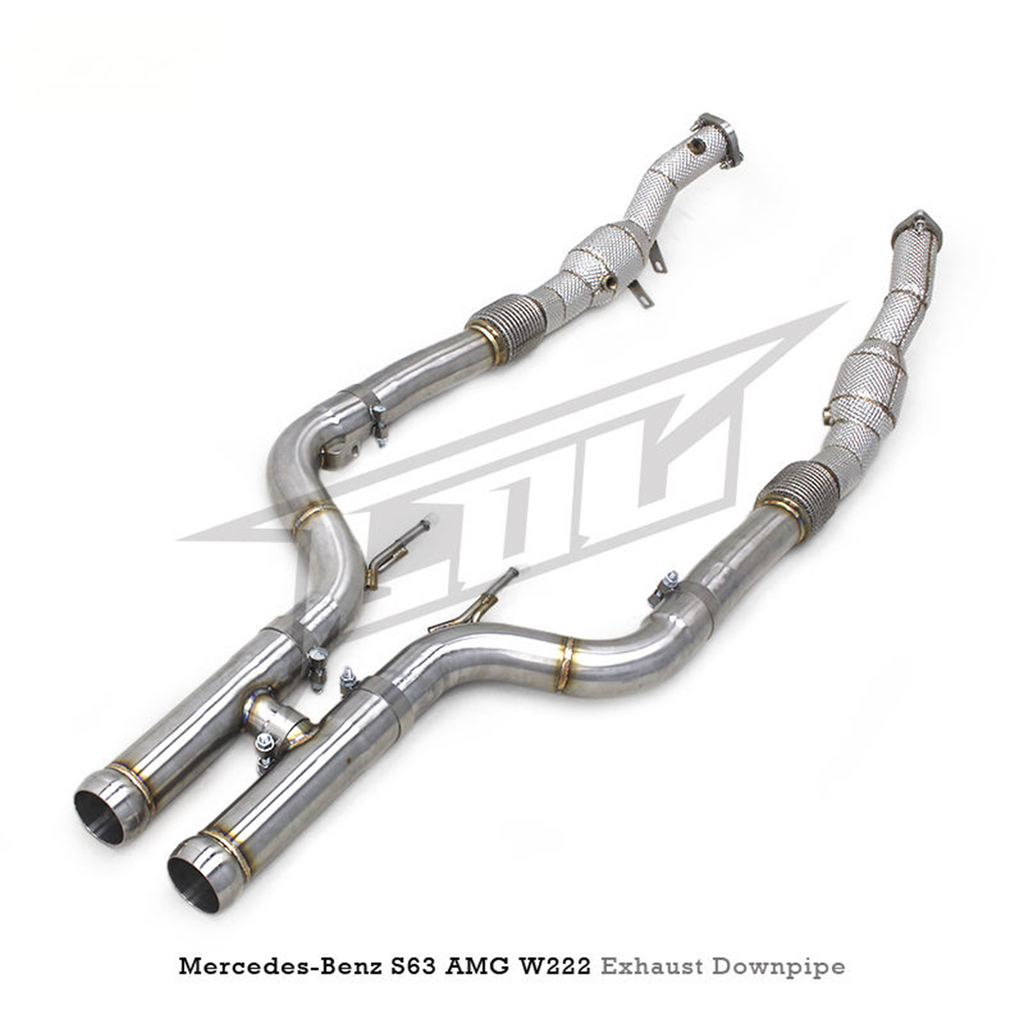 High Flow Catted Stainless Steel Downpipe for Mercedes Benz S560 S580 4.0T - Bull Boost Performance