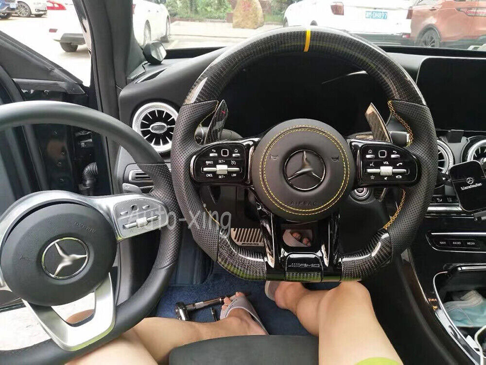 Mercedes-Benz 2020+ AMG Performance Style Customizable Steering Wheel (Fits 2010+ All Models) - Bull Boost Performance