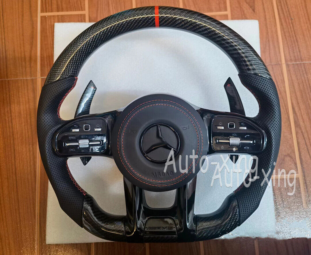 Mercedes-Benz 2020+ AMG Performance Style Customizable Steering Wheel (Fits 2010+ All Models) - Bull Boost Performance